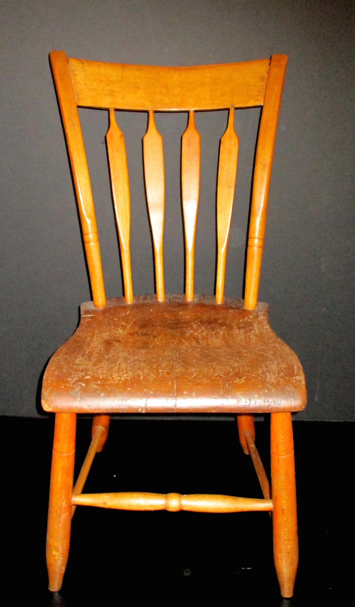 One of a Pair of 19th Century Arrow Back Chair)s