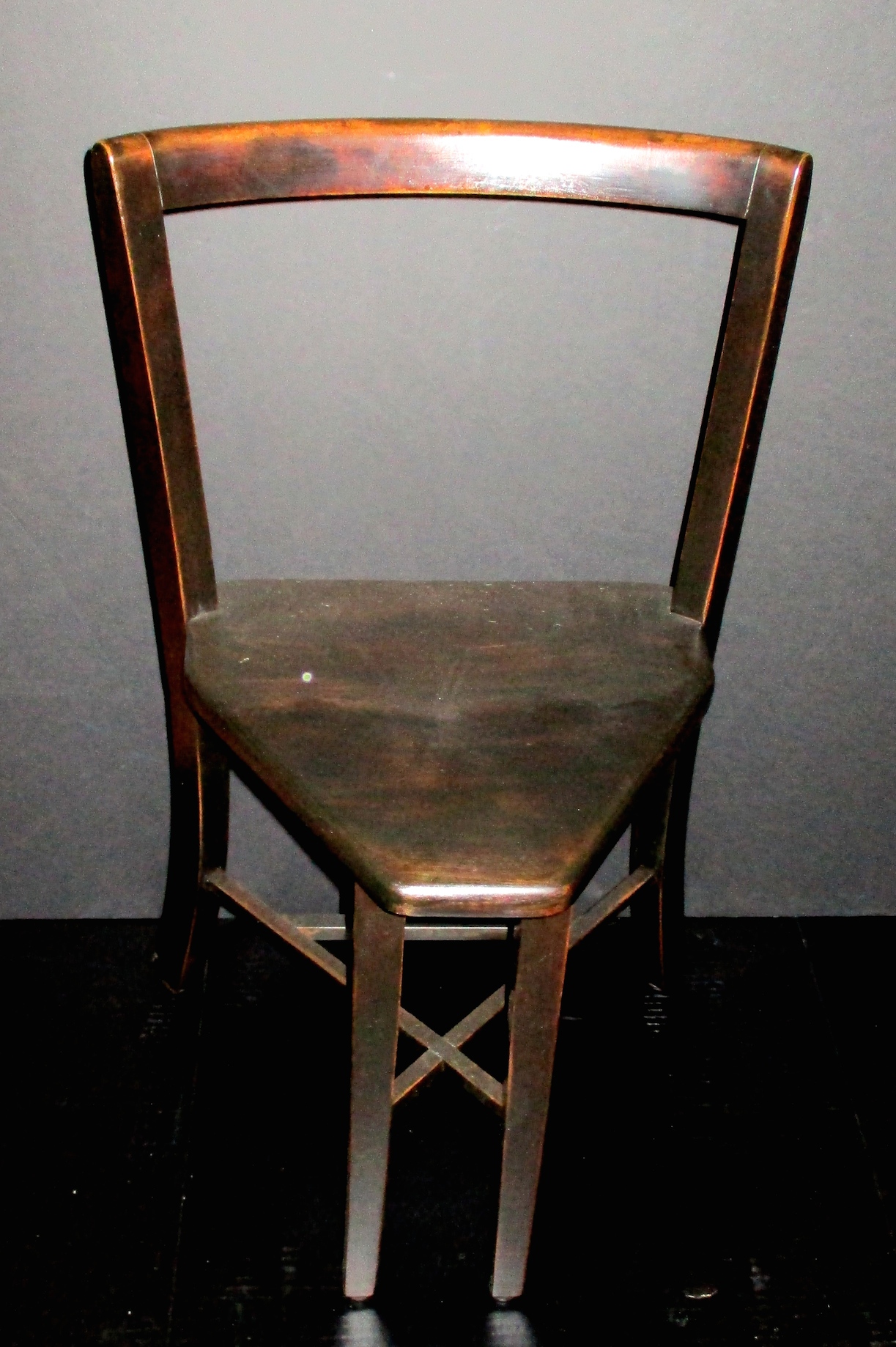 One of 4 Chairs from a Set of SEATMORE Ice Cream Parlor Chairs & Table from Frank Rieder & Sons