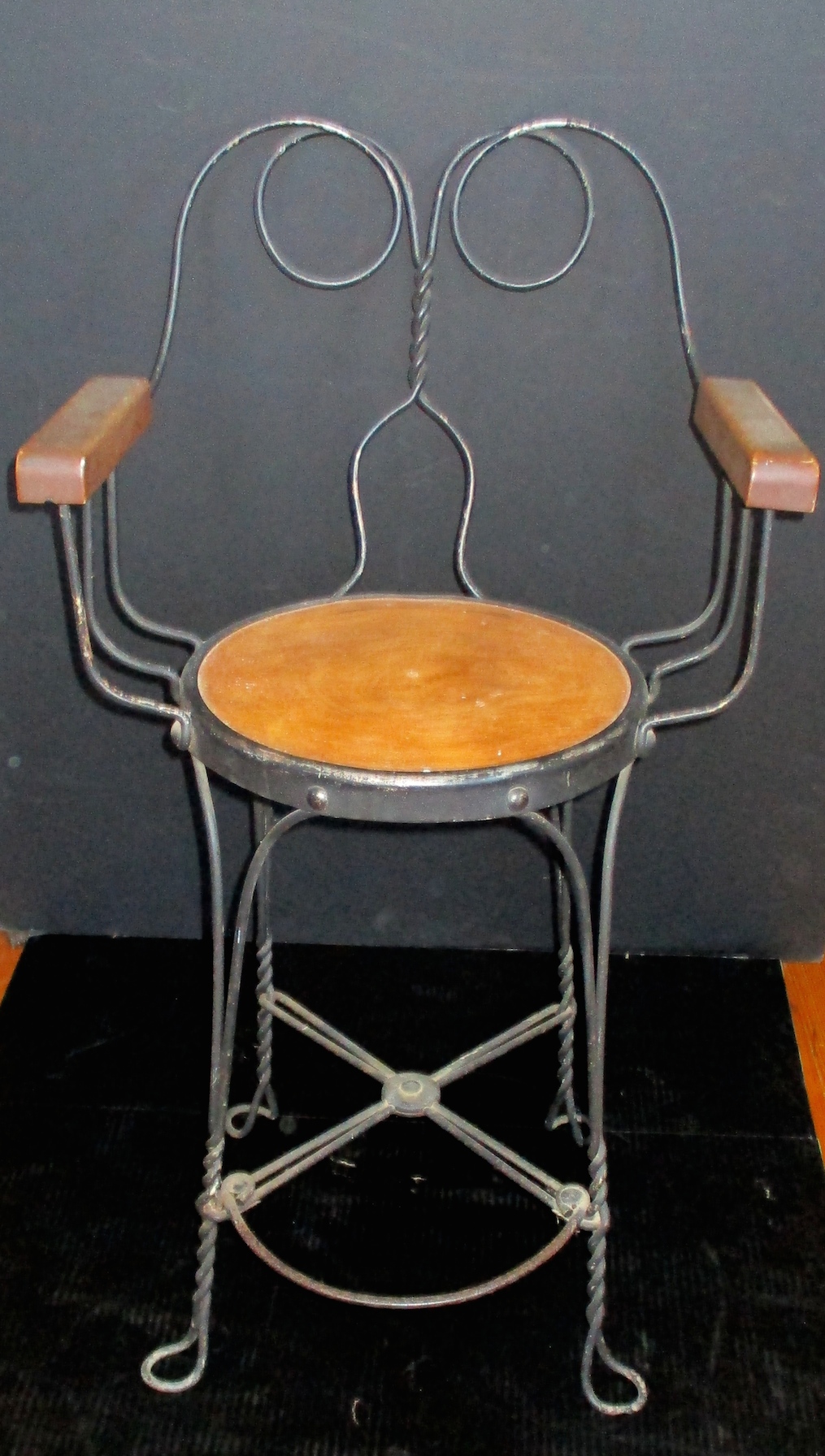 Twisted Wire Armed Billiards Chair