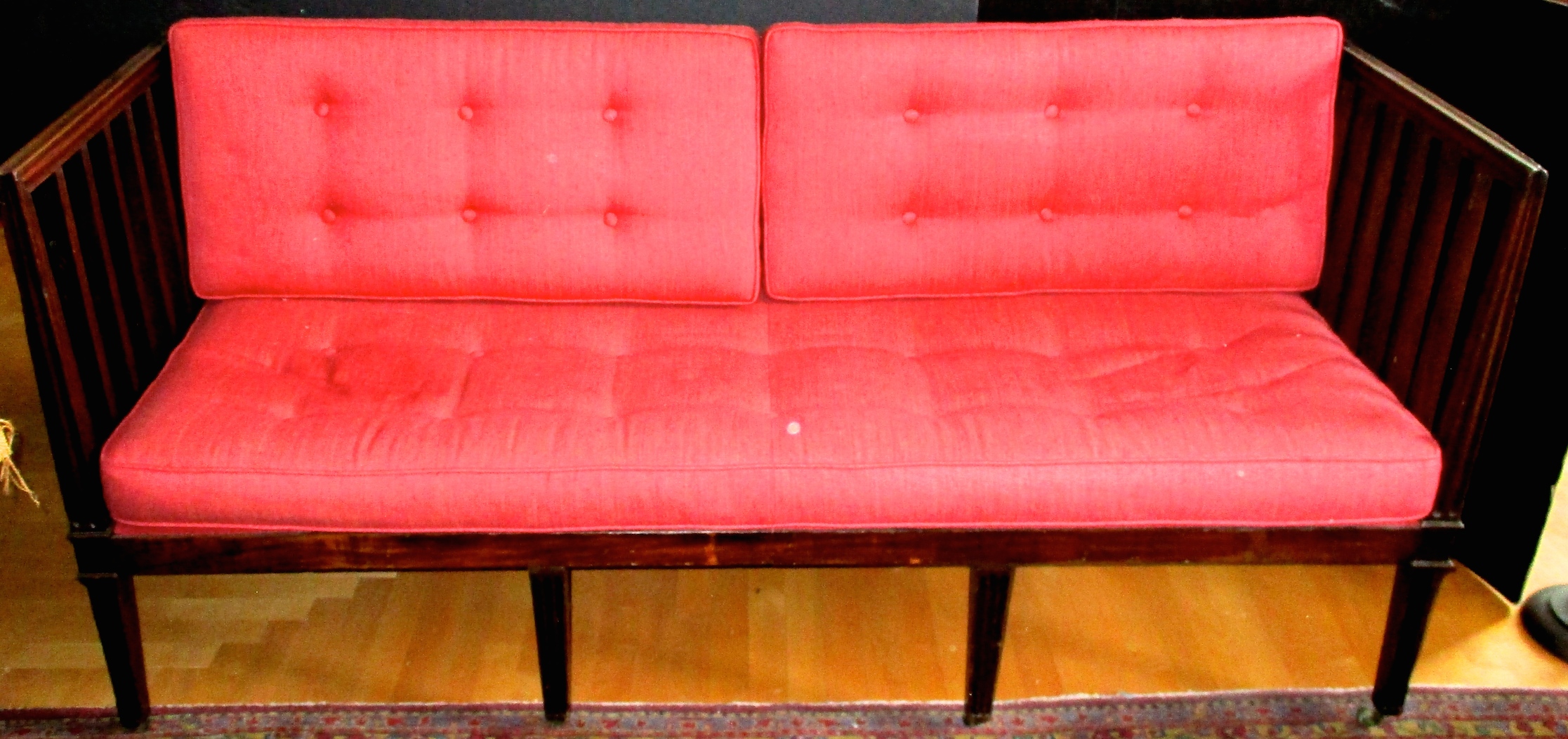 19th Century English Mahogany Settee (We can restore to customer's specifications)