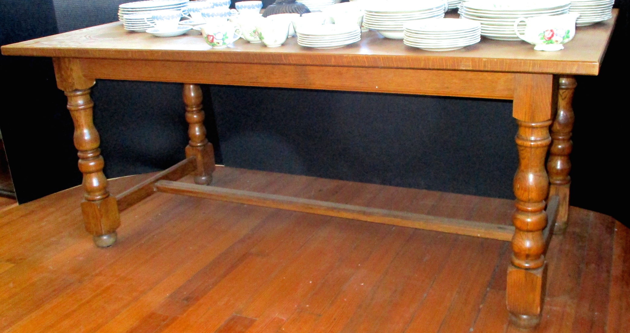 Oak Dining Table (Unrestored - We Can Restore to Customer's Specifications)