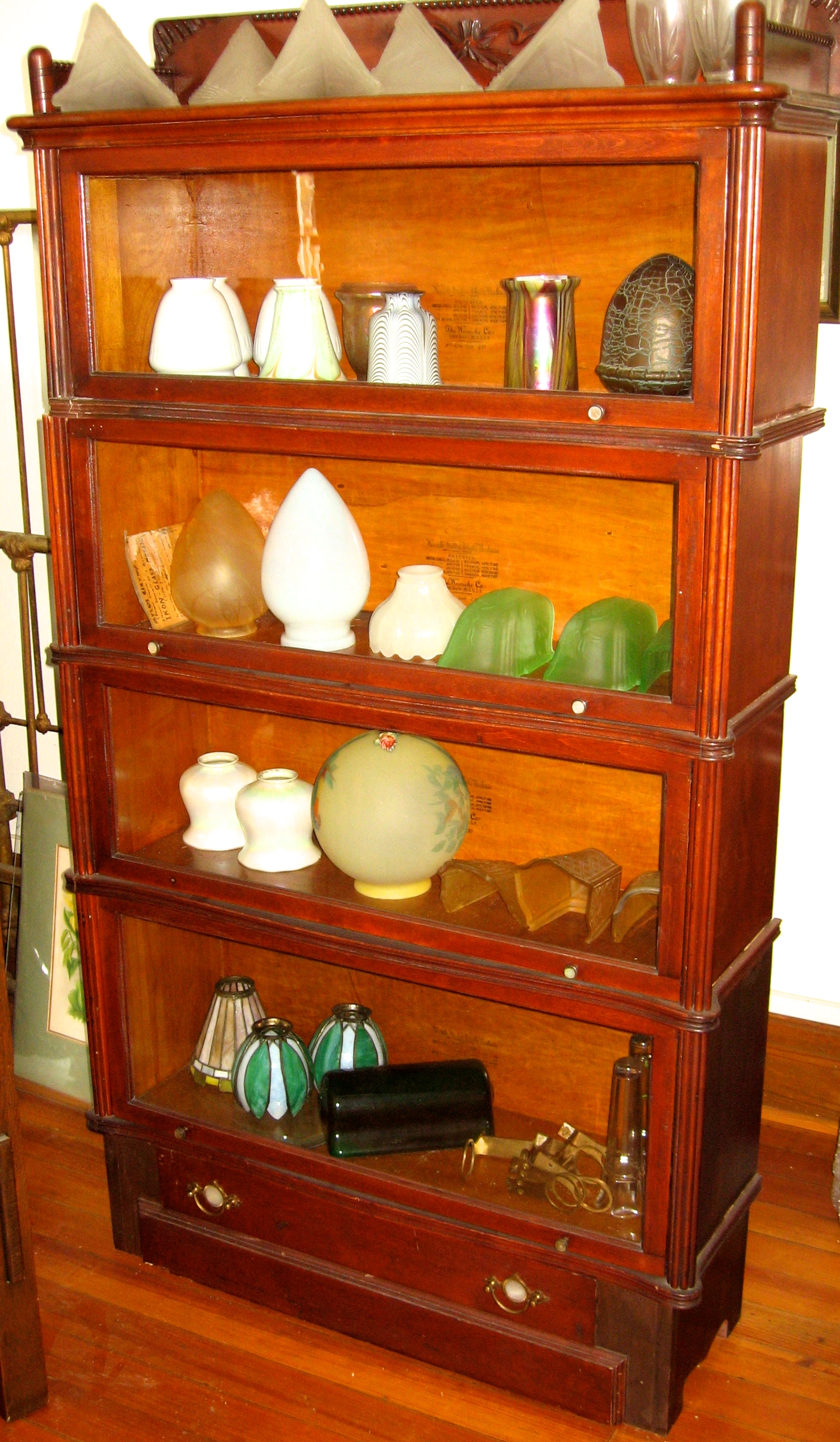 Top of the Line Globe-Wernicke Mahogany 4-stack Bookcase We Restore to Your Specifications)