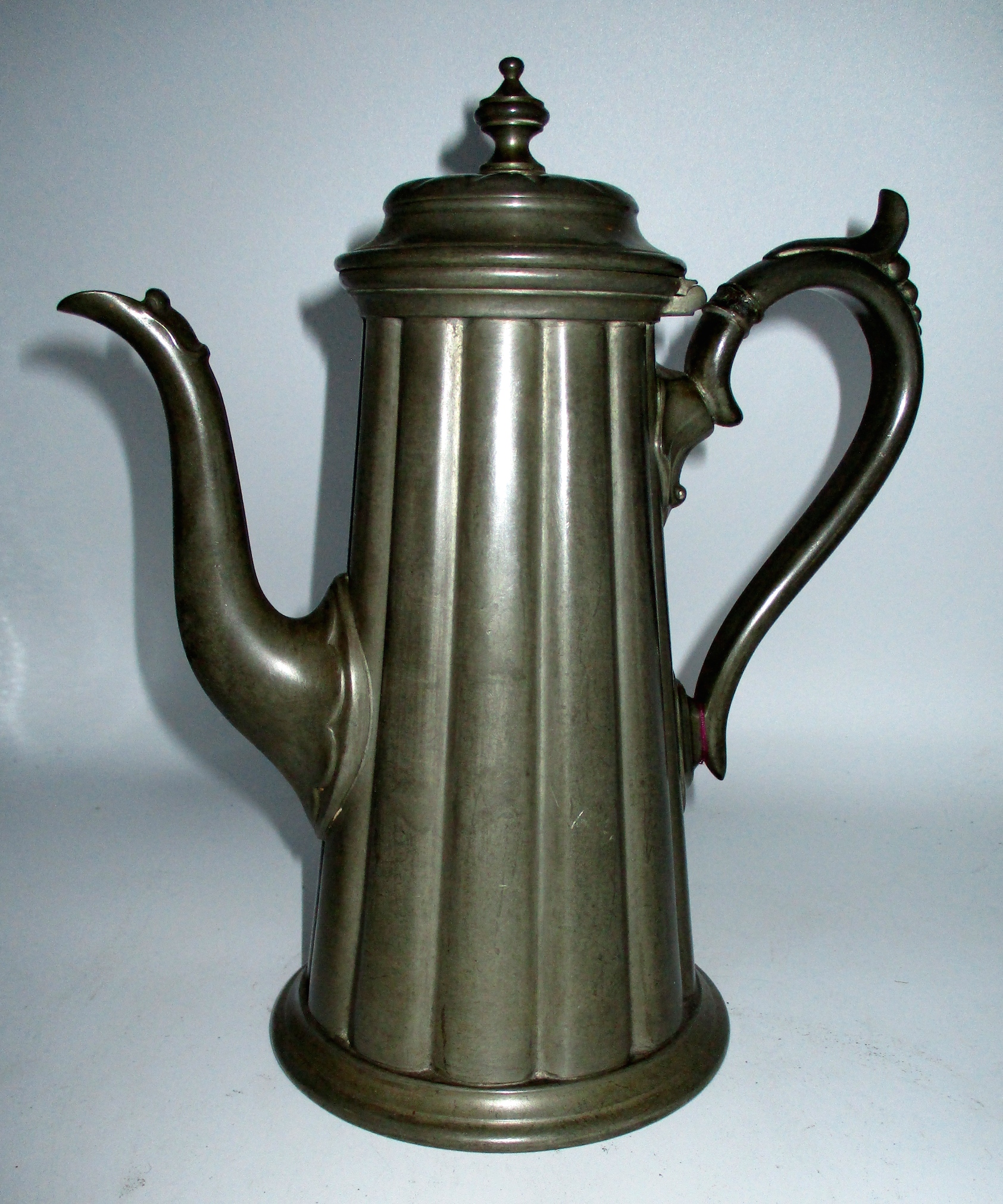 19th Century Pewter Coffee Pot