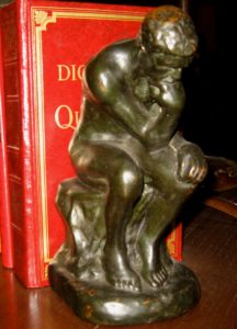 Pair of Armor Bronze "The Thinker" Bookends