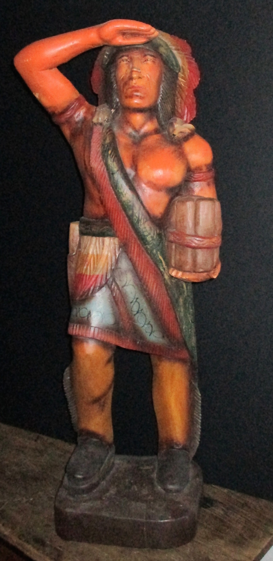 Plaster Counter Top Cigar Store Indian (36 1/2" H)