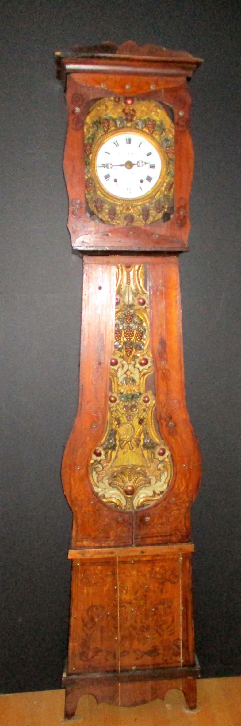 19th Century French Morbier Tall Case Clock