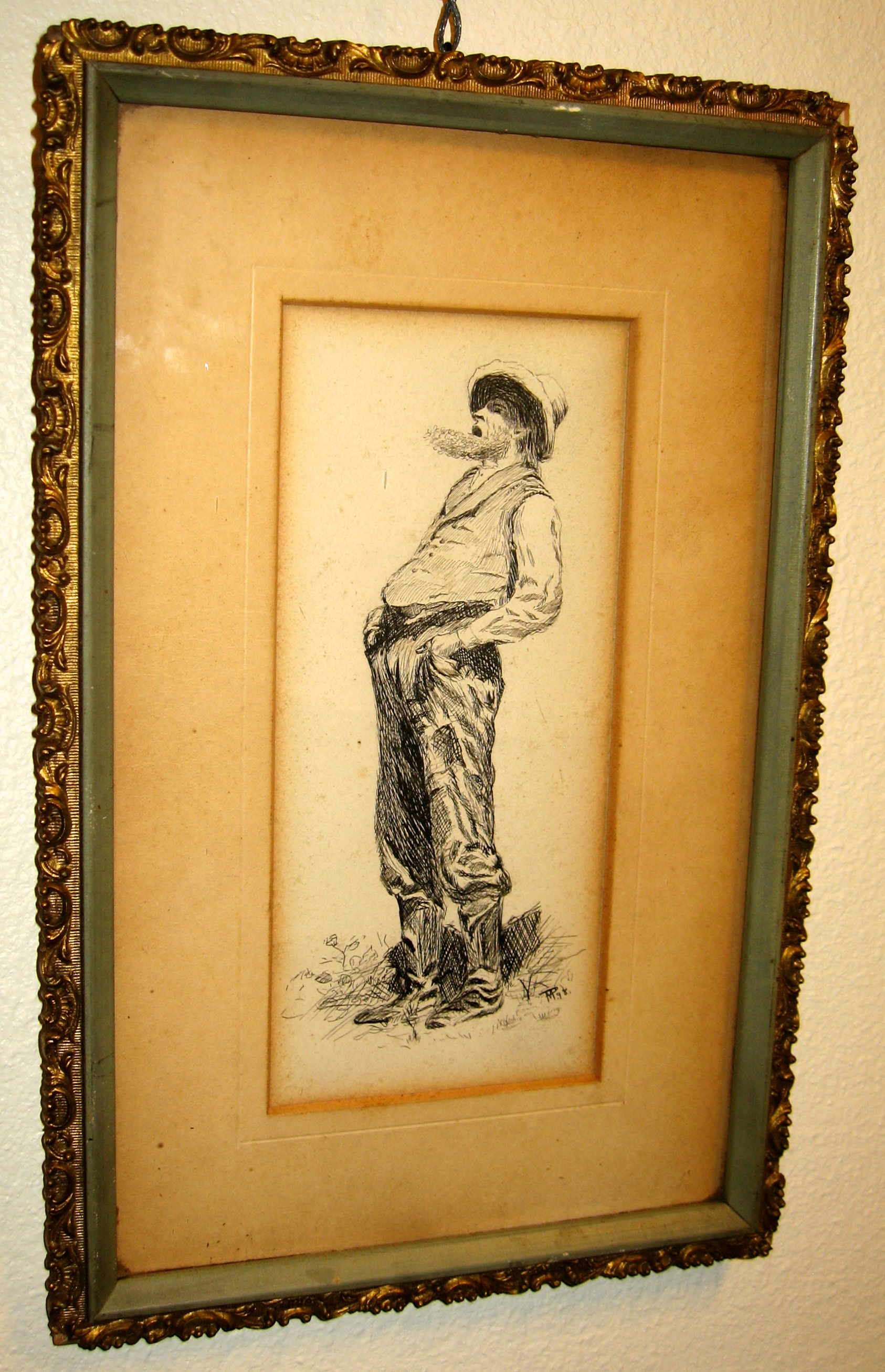 Print Signed MP and dated 1892