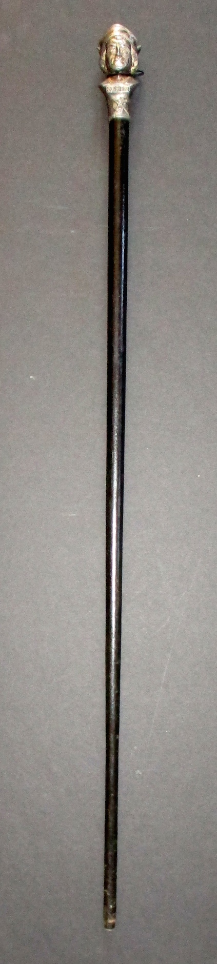 Waling Stick w/Bust of Columbus - Souvenir from 1893 Columbian Exposition in Chicago