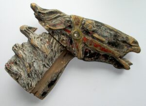 Hand-carved Wooden Carousel Horse Head (Part of a dis-assembled horse that includes the body and partial legs in distressed condition) Attributed to C W Parker