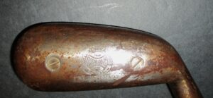 Rare Spalding Cran Cleek Wood Shaft Golf Club Stamped "Pat June 8 97" (As Found-Original except for replacement grip)- Club - Back of the Club View