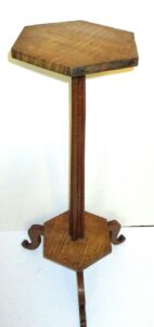 Unusual Ca. 1790 Tiger Maple Stand (34" H x 16" D)