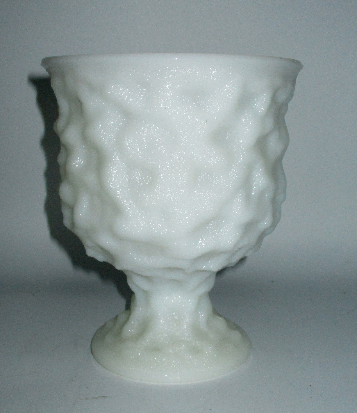 E. O. Brody Milk Glass Goblet - 6 1/2" H