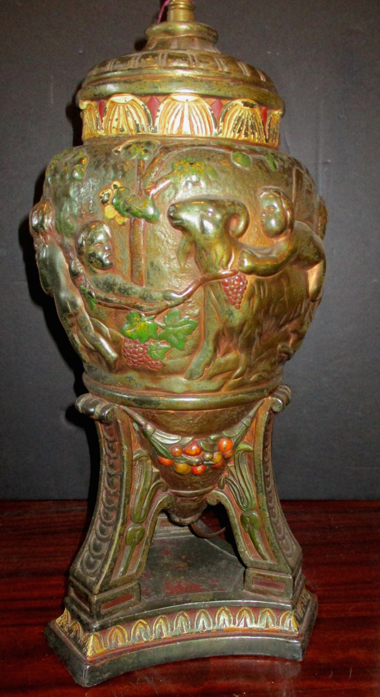 Armor Bronze Urn Shape Table Lamp (18" Base Height) (We Will  Refurbish to Your Specifications)