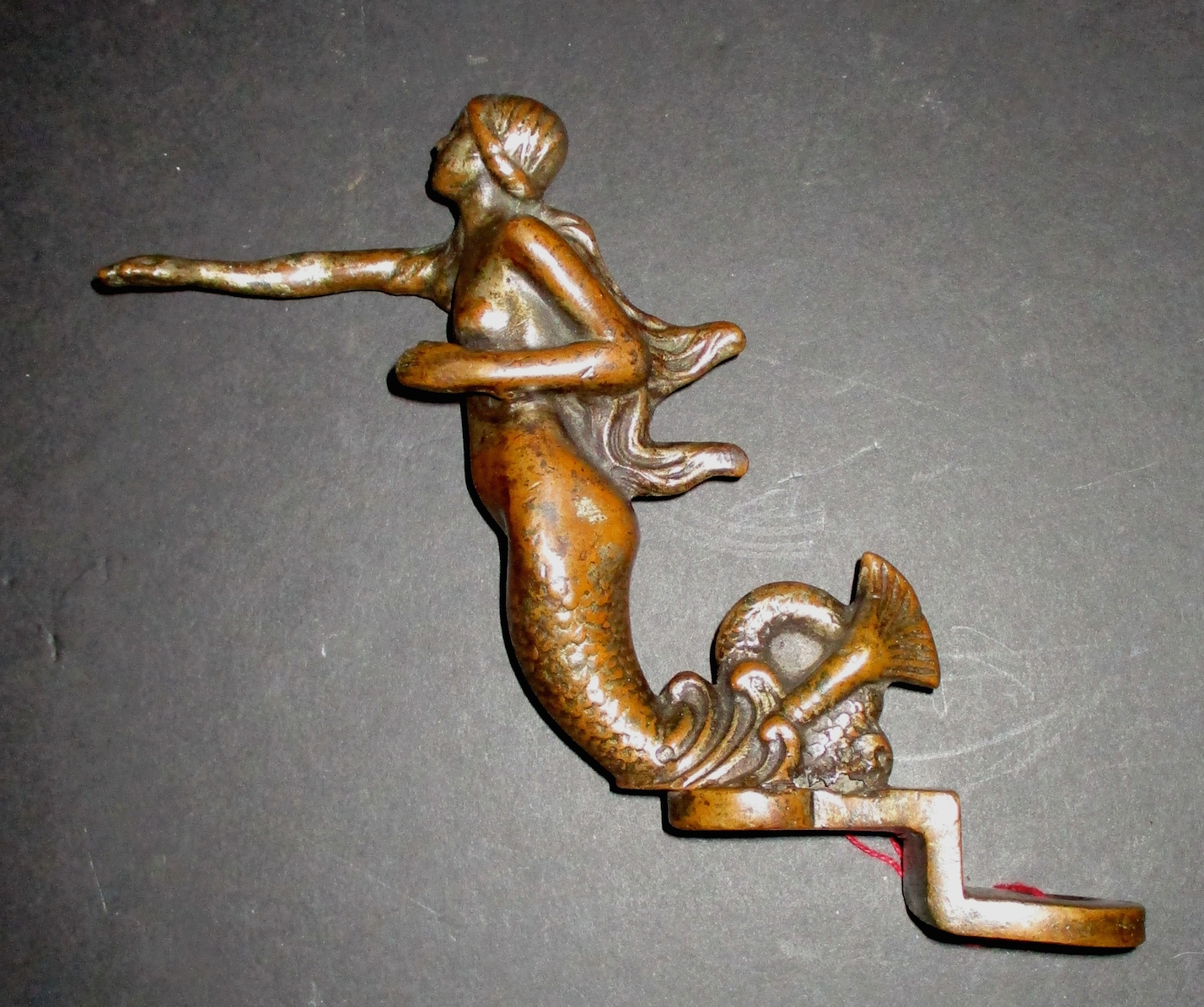 Bronze Mermaid Embellishment ( 6" x 7")