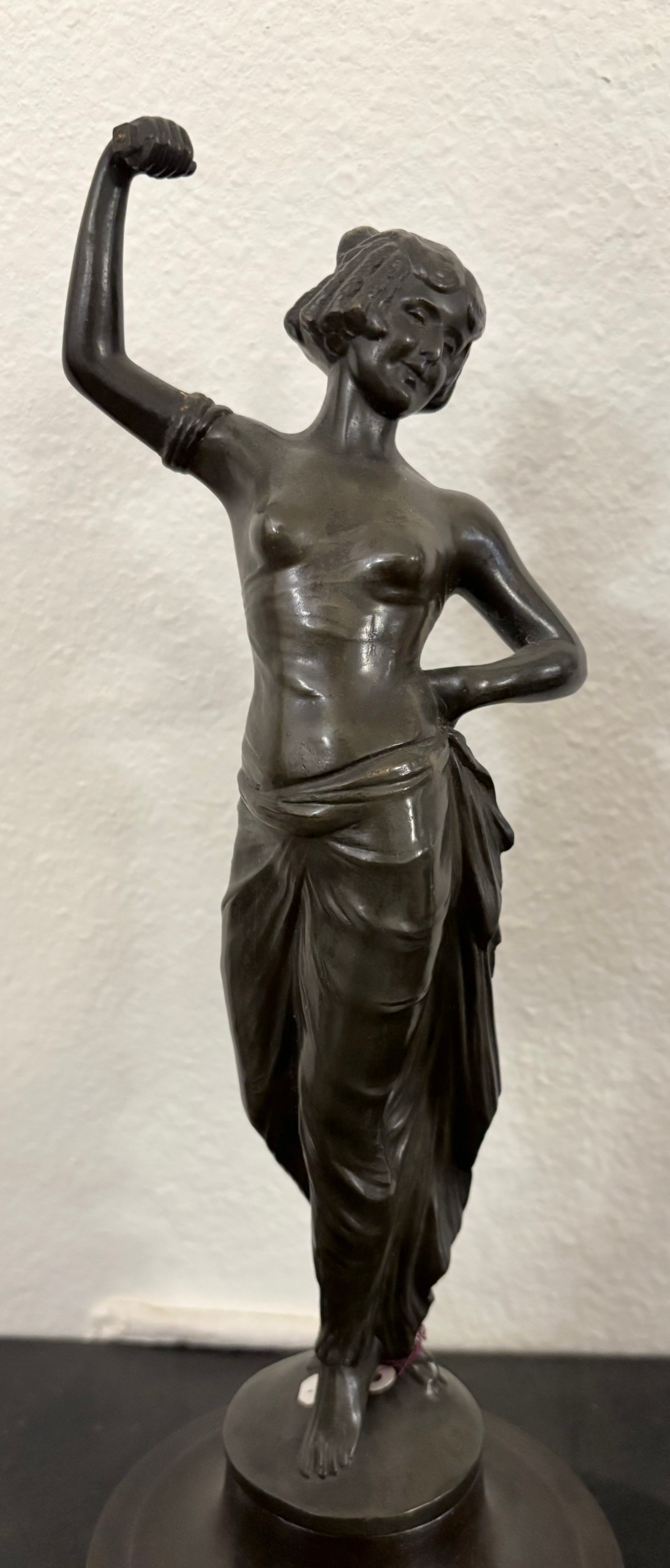 German Statuette From a Swinging Arm Clock