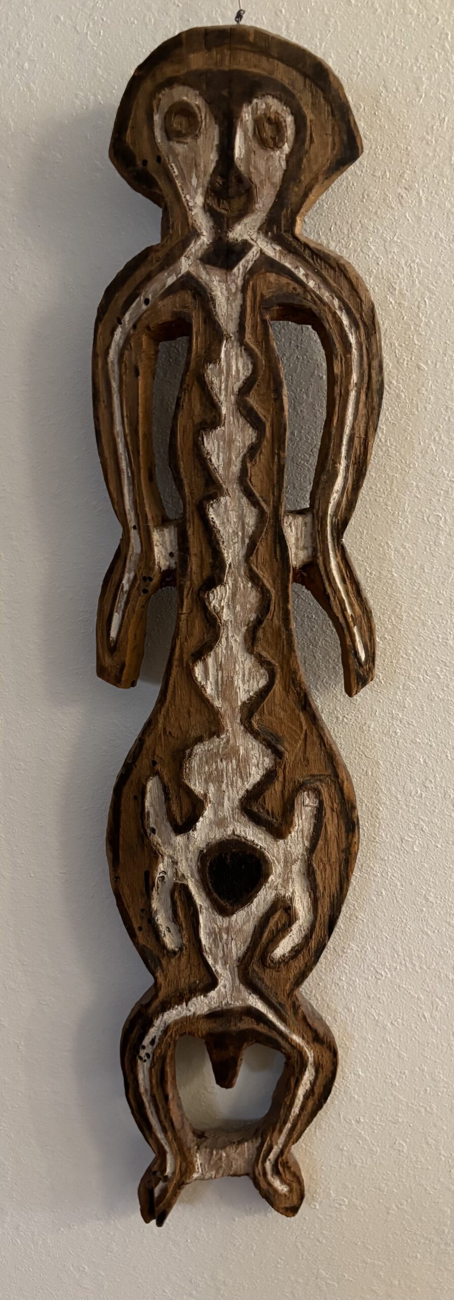 Bioma Figure Sculpture from Papua New Guinea Papuan Gulf Region Traditionally Kept in Men's Ceremonial Houses