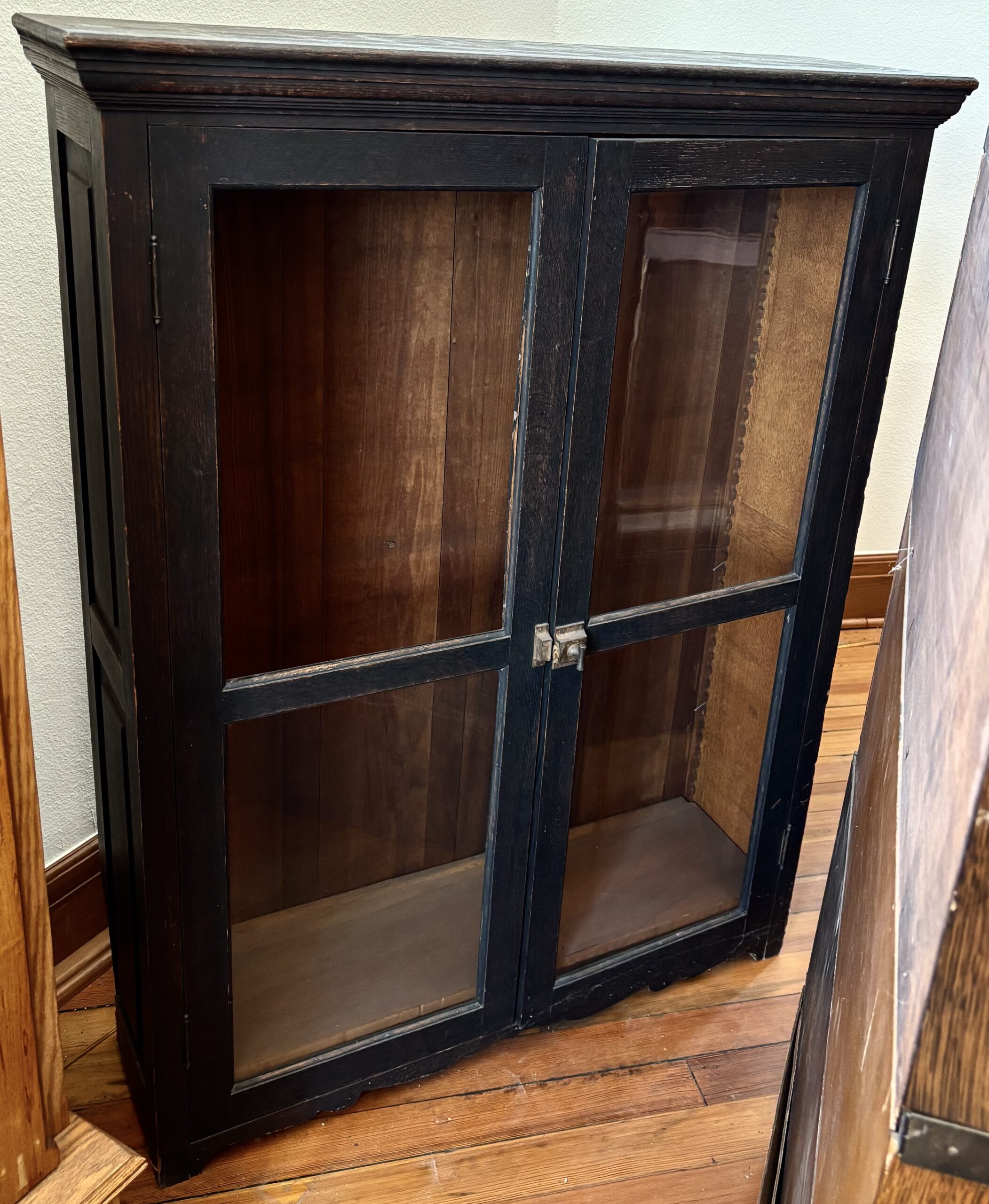 Dark Stained Oak 2-door Cabinet (52" H x 40" W x 12" D) _ We Restore to Your Specifications