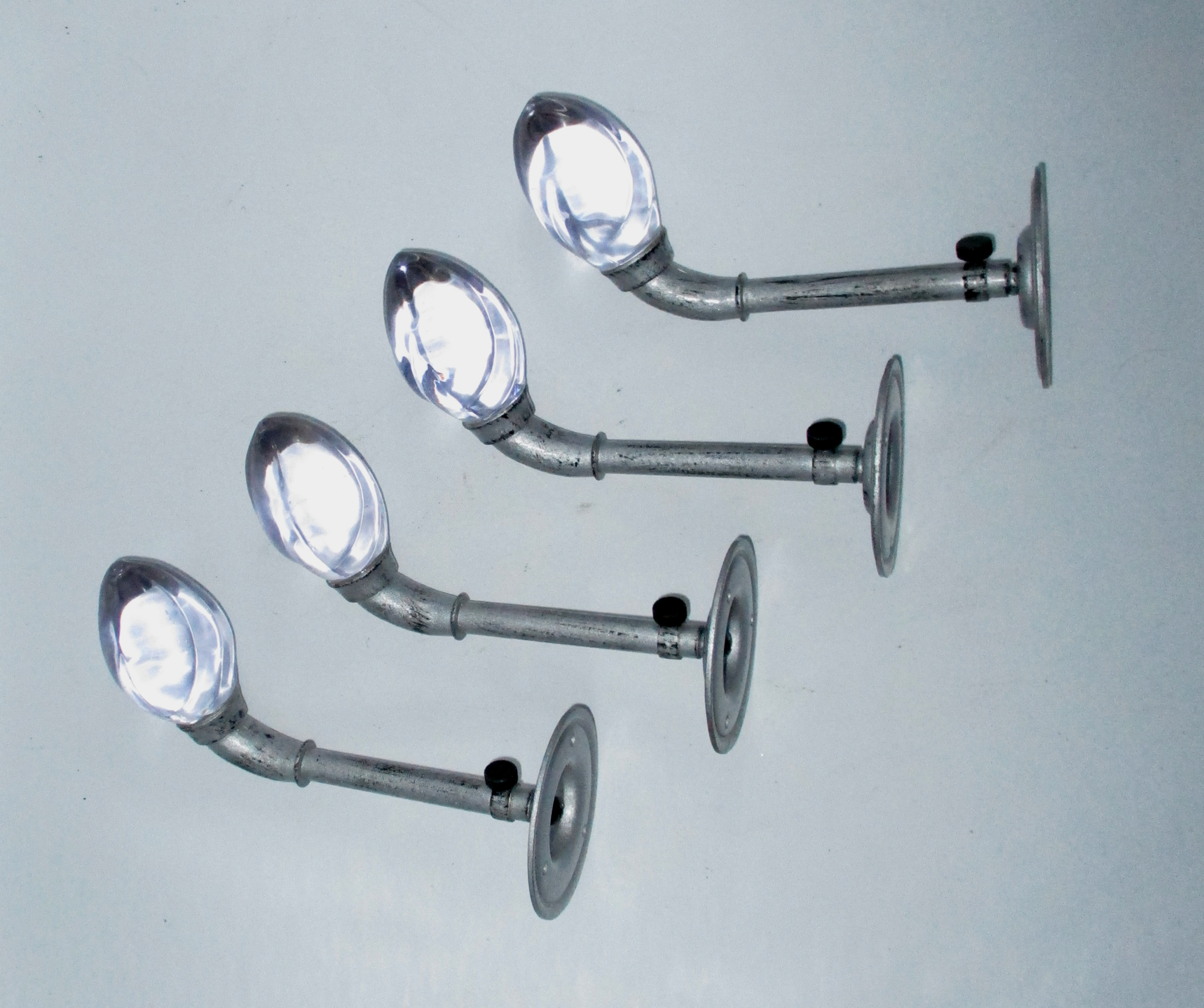 4 Drapery Tie-backs w/Glass Tips